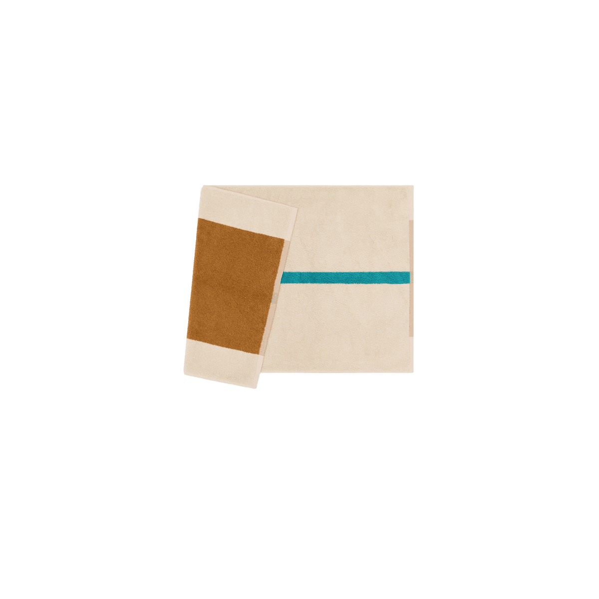 Tapis de bain 50x80 BATH MAT GOTS Organic Terry - Toffee-Turquoise - Suite702