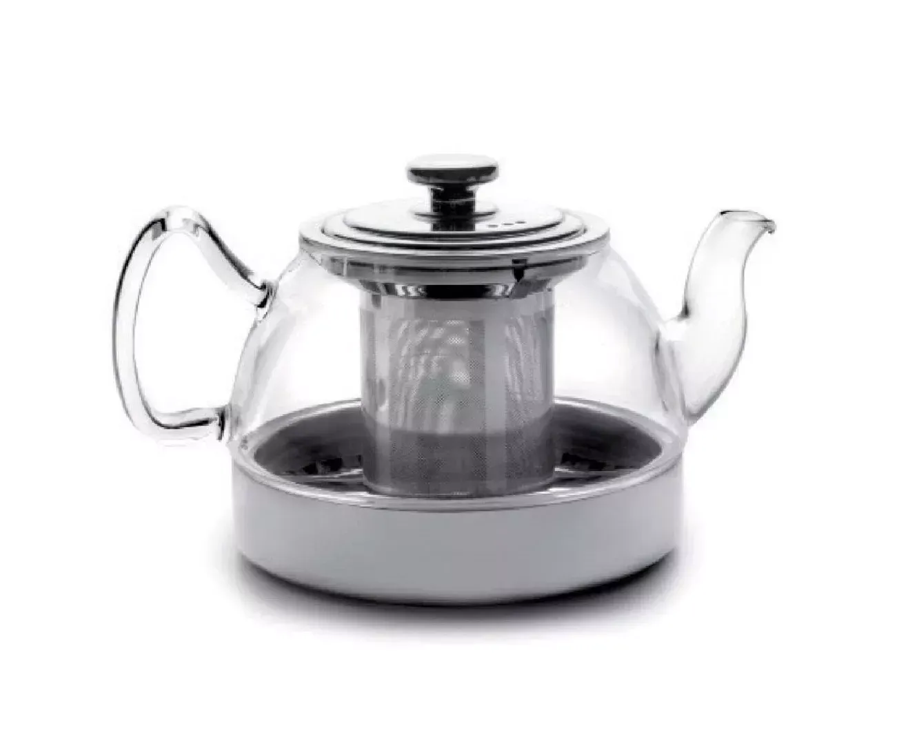 Théière en verre borosilicate avec filtre à induction - 1.2L - compatible induction - IBILI