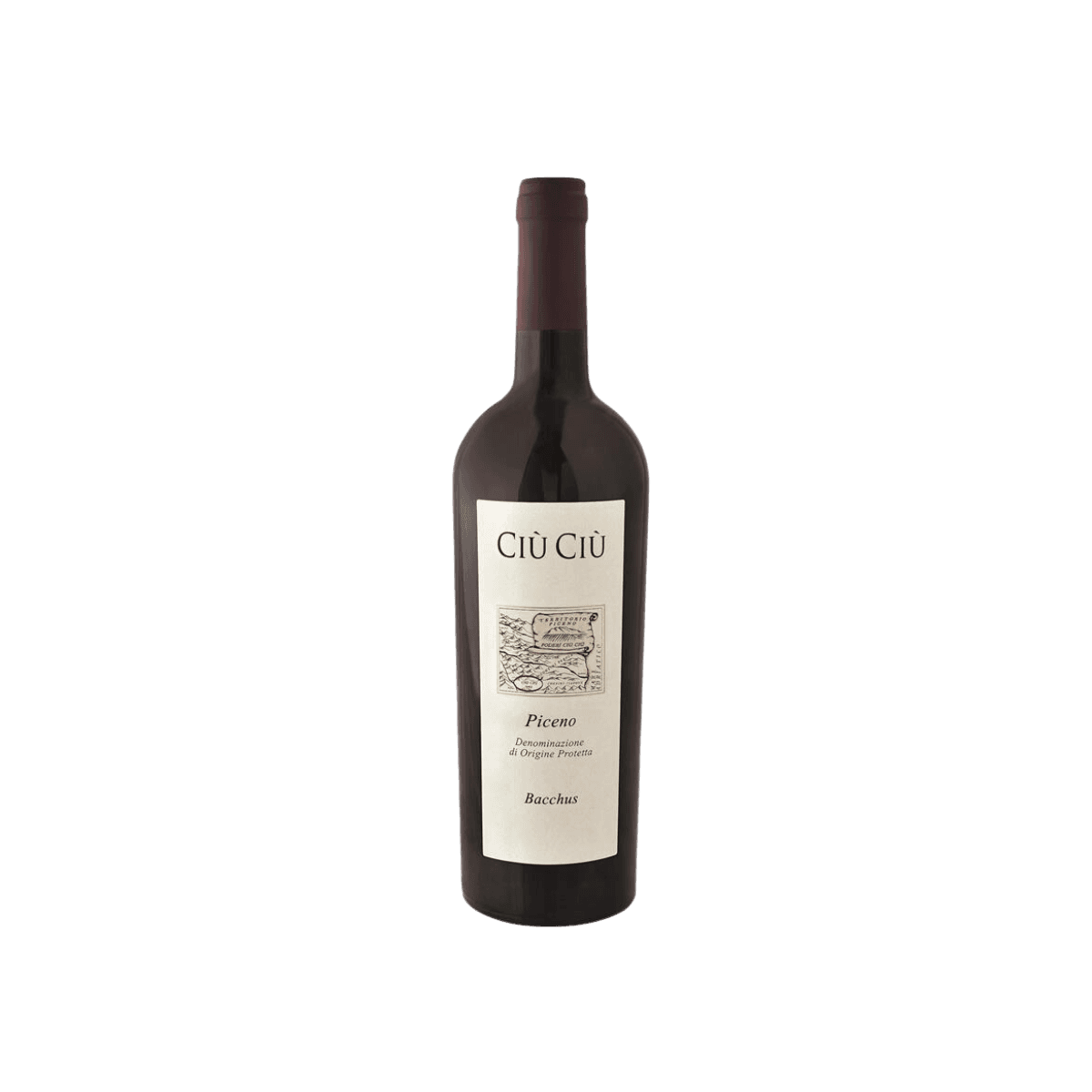 Vin rouge italien CIUCIU Piceno DOP "Bacchus" BIO 75cl - Vins BIO